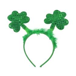 Kleeblatt-Kopf-Bopper, festlicher irischer Hut, Haarschmuck für Patrick's Day, Haarreifen für Damen von Kaohxzklcn