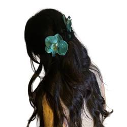 Trendige Schmetterlings-Blumen-Haarklammer, vielseitig und stabil, niedlicher Kunststoff-Blumen-Haarklammer für Frauen und Mädchen, Hochzeit, Party, Haarspange von Kaohxzklcn