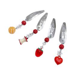 Trendige Sternfrucht Anhänger Haarspange Haarnadel Zubehör Stern Haarnadeln Obst Dekoration Haarschmuck für Mode Look Obst Dekoration Haarnadel von Kaohxzklcn