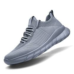 Kaopabolo Laufschuhe Damen Herren Straßenlaufschuhe Fitness Turnschuhe Sneakers Sportschuhe Leichtgewichts Atmungsaktiv Walkingschuhe Grau 42 von Kaopabolo