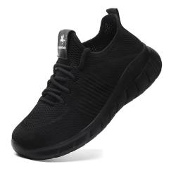 Kaopabolo Sneaker Damen Stoff Turnschuhe Atmungsaktiv Leicht Sportschuhe Mesh Laufchuhe Straßenlaufschuhe Schwarz 38 von Kaopabolo