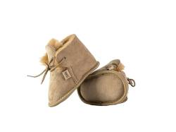 Kapeć Weiche bequeme schuhe aus Lammfell Modell Frank mit Klettverschluss (Beige, 23) von Kapeć