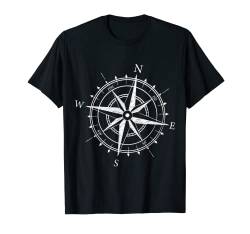 Kompass Segeln Sailing Sport Yacht Segel T-Shirt von Kapitän Skipper Segelbekleidung für Segel Fans