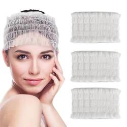 100 Stück Vlies-Stirnbänder für Gesichts-Spa: Einweg-Kopfwickel für die Hautpflege von Kapmore
