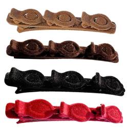 Dekorative Entenschnabel-Haarspange – niedliche Krokodil-Haarnadeln, lange Clips, 4 Stück von Kapmore