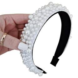 Elegantes Braut-Stirnband mit Perlenverzierung für Haarstyling und Hochzeitsaccessoires von Kapmore