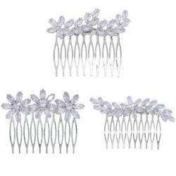 Haarkämme mit Strassverzierung für die Braut, elegantes Braut-Haar-Accessoire, 3 Stück von Kapmore