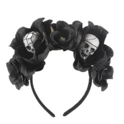 Halloween-Stirnband, festlich, modisch, künstliche Blume, Haarreifen, Party-Kopfbedeckung von Kapmore
