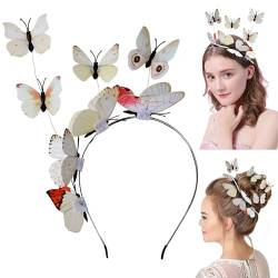 Kapmore Elegantes Schmetterlings-Stirnband, kreatives Damen-Haarreif, Kostüm, Party-Accessoire von Kapmore