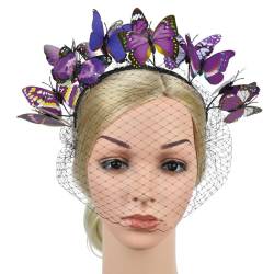Kapmore Schmetterling 3D Mesh Halloween Stirnband Festlicher Haarreifen für Weihnachten und Partys von Kapmore