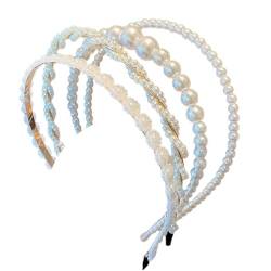 Modisches Perlenakzent Haarband – Stil Stirnband Elegant Damen Hoop Dekoratives Set von Kapmore