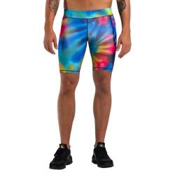 Kapow Meggings Herren Kurze Leggings Kompressions-Shorts: Recyceltes Material mit Taschen - Ideal für Laufen, Training, Fitness, Sport, Basketball, Fußball, Yoga & Klettern (Atomic, L) von Kapow Meggings