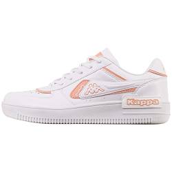 Kappa Deutschland Unisex STYLECODE: 243137 BASH LR Sneaker, White/Papaya, 42 EU von Kappa Deutschland