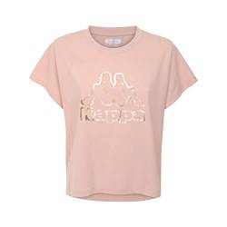 Kappa Damen Duva Active T-Shirt, Rosa, XL von Kappa