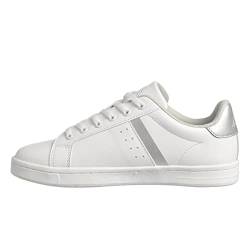 Kappa Damen Logo Alpha Sneaker, Weiß Plata, 39 EU von Kappa