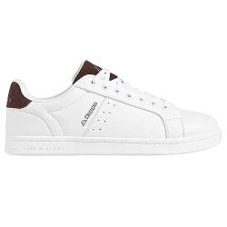 Kappa Herren Amber Sneaker, Blanc Marron Foncé, 45 EU von Kappa