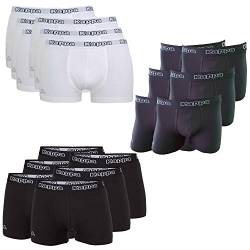 Kappa Herren-Boxershorts Ziatec-Edition, Unterhose, Unterwäsche für Männer, S - 5XL, Größe:6 Stück 3XL, Farbe:Asphalt/grau von Kappa