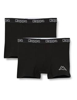 Kappa Herren Kappa 2pack 304jb30-950 Boxershorts, Schwarz (Black 304jb30-950), XXL EU von Kappa