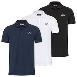 Kappa Herren Polo VELEOT 3 Polo Shirt 3er-Pack s/s 707408 Bright White M von Kappa