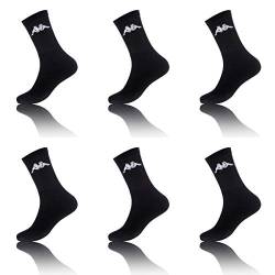 Kappa Herren Sportsocken KAP/AM/TNX6 (6er Pack), Schwarz, 43/46 von Kappa