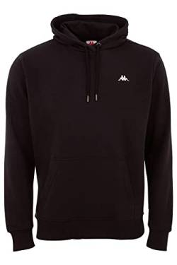 Kappa Hoodie VENNO I Unisex Kapuzen Sweatshirt I Pullover aus hochwertiger Baumwolle I Pulli für Freizeit & Sport I Kleidung für Frauen & Männer M ,19-4006 Caviar von Kappa