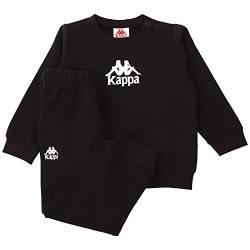 Kappa Kinder Jogginganzug 709486M Unisex Kids Suit | Langarm Sweatshirt I Jogging Hose I Jogginganzug I Caviar I 62-68 von Kappa