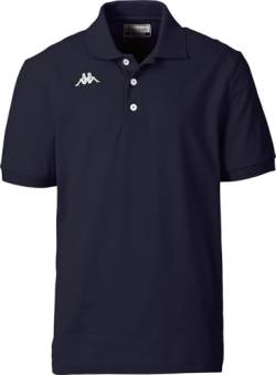 Kappa Poloshirt Kurzarm, sportlich Elegantes Polo für Herren, Polohemd aus 100% Baumwolle, Herrenbekleidung, Navy, Gr. 3XL von Kappa