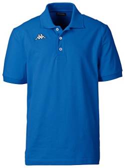 Kappa Poloshirt Kurzarm, sportlich Elegantes Polo für Herren, Polohemd aus 100% Baumwolle, Herrenbekleidung, Royalblau, Gr. L von Kappa