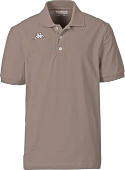 Kappa Poloshirt Kurzarm, sportlich Elegantes Polo für Herren, Polohemd aus 100% Baumwolle, Herrenbekleidung, Schlamm, Gr. 3XL von Kappa