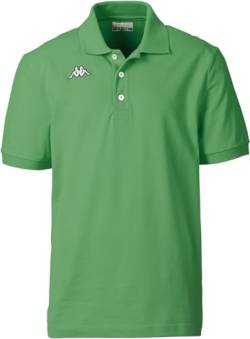 Kappa Poloshirt Kurzarm, sportlich Elegantes Polo für Herren, Polohemd aus 100% Baumwolle, Herrenbekleidung, grün, Gr. L von Kappa