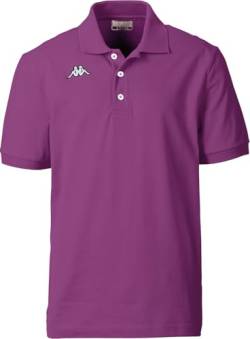 Kappa Poloshirt Kurzarm, sportlich Elegantes Polo für Herren, Polohemd aus 100% Baumwolle, Herrenbekleidung, violett, Gr. 3XL von Kappa