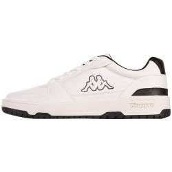 Kappa STYLECODE: 243405 CODA Low Unisex Sneaker, White/Black, 37 EU von Kappa