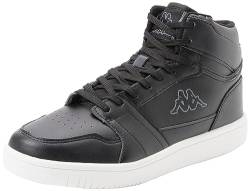 Kappa Unisex Logo Basil Md Walking-Schuh, Black White, 41 EU von Kappa