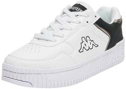 Kappa Unisex STYLECODE: 243351 Aydin Women Sneaker, White/Black, 37 EU von Kappa