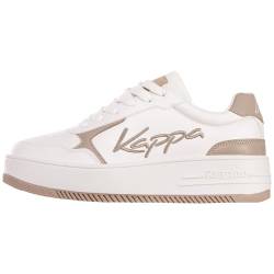 Kappa Unisex STYLECODE: 243417 JABOAH Women Sneaker, White/Taupe, 38 EU von Kappa