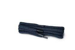 Kaps 1 Paar Hochwertige Runde Schnürsenkel, strapazierfähige Schuhbänder aus 100% Baumwolle (75 cm - 4 bis 5 Ösen / 57 - Marine) von Kaps