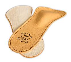 Kaps Orthopädische 3/4 Leder Schuheinlagen für Damen, reduzieren Beschwerden und verhindern Schmerzen im Vorfußbereich, mit Mittelfußwölbungs-Unterstützung (36 EUR / 3 UK/Damen) von Kaps
