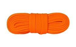 Kaps Schnürsenkel Turnschuhe & Freizeitschuhe, hochwertig, strapazierfähig, 1 Paar (120 cm – 7 bis 9 Schnürösenpaare/orange fluorescent) von Kaps