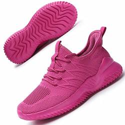 Damen Laufschuhe Athletic Walking Schuhe Leicht Knit Atmungsaktiv Yoga Sneakers Frauen Stilvolle Schuhe, (hellviolett), 43 EU von Kapsen