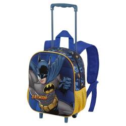 Batman Night-Kleiner 3D Rucksack mit Rädern, Dunkelblau, 26 x 34 cm, Kapazität 12,5 L von Karactermania