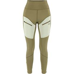 Kari Traa W Ane Hiking Tights Oliv - Sportive Funktionelle Damen Wanderleggings, Größe L - Farbe Tweed von Kari Traa