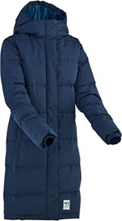 Kari Traa W Kyte Parka Blau - Daunen Modischer warmer Damen Daunenmantel, Größe L - Farbe Marin von Kari Traa