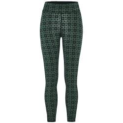 Kari Traa W Rose Light Pant Hw Grün - Merino Superweiche high-Waisted Damen Merino Leggings, Größe XS - Farbe Pine von Kari Traa