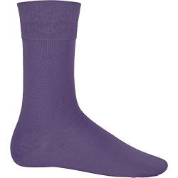 Karbian Baumwolle City Herren Socken (43-46EUR) (Violett) von Kariban