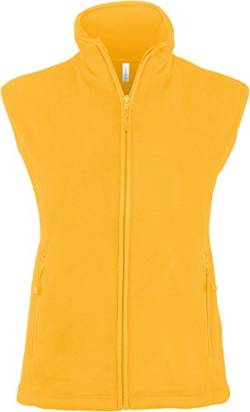 Kariban Damen Bodywarmer Melodie Fleece Weste Gelb Yellow 3XL von Kariban