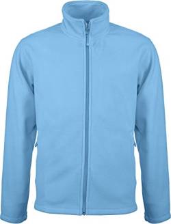 Kariban Herren Sweatjacke Micro Fleece Full Zip Blau Sky Blue L von Kariban