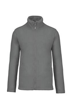 Kariban Herren Sweatjacke Micro Fleece Full Zip Grau Convoy Grey 3XL von Kariban