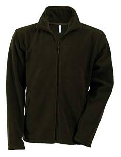 Kariban Herren Sweatjacke Micro Fleece Full Zip Grün Olive Green 4XL von Kariban