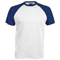 Kariban Herren T-Shirt Blau Bianco/Blu reale Medium von Kariban