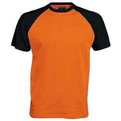 Kariban Herren T-Shirt Mehrfarbig Orange/Schwarz XX-Large von Kariban